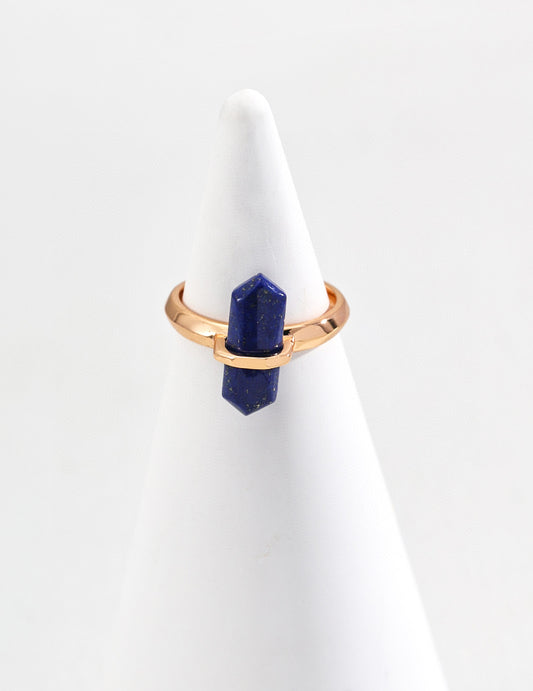 Elegant S925 Sterling Silver Lapis Lazuli Ring